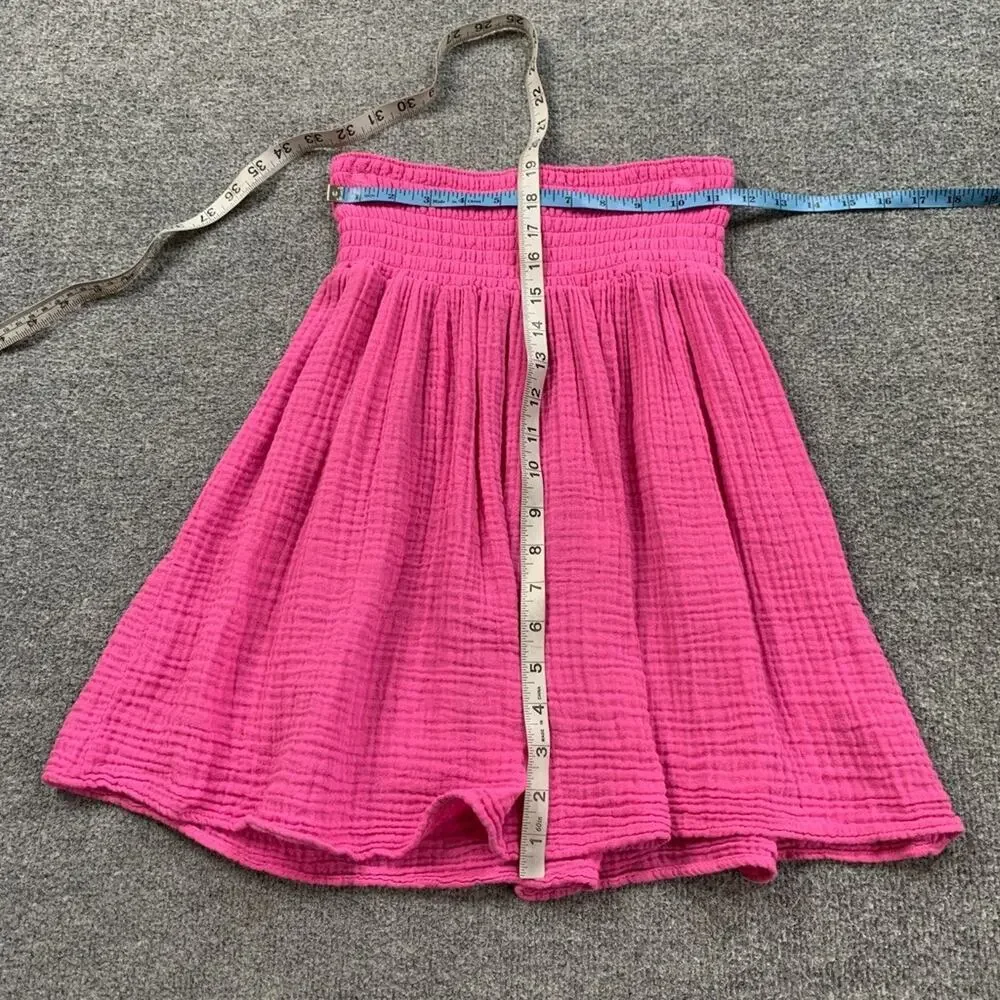 Michael Stars Skirt Womens Small Gumdrop Cotton Gauzey Smocked High Waist PullOn